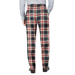 ScotsTee Shop Scottish Robertson Dress Modern Men's Tartan Trousers Plaid Trews - Regular Fit