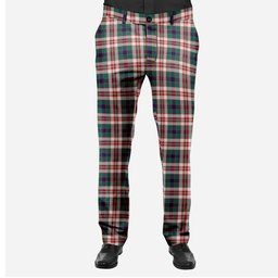 ScotsTee Shop Scottish Robertson Dress Modern Men's Tartan Trousers Plaid Trews - Regular Fit