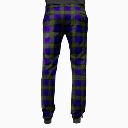 ScotsTee Shop Scottish Minnick Men's Tartan Trousers Plaid Trews - Regular Fit