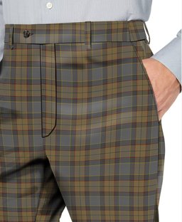 ScotsTee Shop Scottish Outlander 1 Men's Tartan Trousers Plaid Trews - Regular Fit