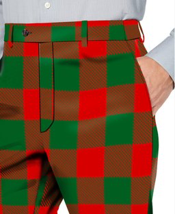 ScotsTee Shop Scottish Moncrieffe SC Men's Tartan Trousers Plaid Trews - Regular Fit