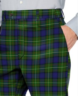 ScotsTee Shop Scottish Mulcahy Men's Tartan Trousers Plaid Trews - Regular Fit