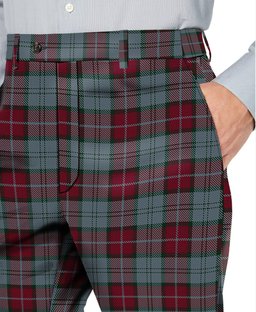 ScotsTee Shop Scottish Rob Roy (Film) Men's Tartan Trousers Plaid Trews - Regular Fit