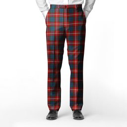 ScotsTee Shop Scottish Nicolson of Lewis Men's Tartan Trousers Plaid Trews - Regular Fit