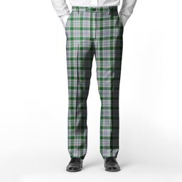 ScotsTee Shop Scottish Milne dress green Men's Tartan Trousers Plaid Trews - Regular Fit