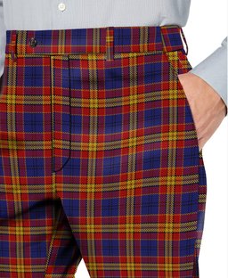 ScotsTee Shop Scottish McGurk Men's Tartan Trousers Plaid Trews - Regular Fit