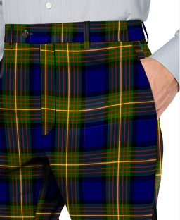ScotsTee Shop Scottish Muir Men's Tartan Trousers Plaid Trews - Regular Fit