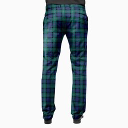 ScotsTee Shop Scottish Thompson Modern Men's Tartan Trousers Plaid Trews - Regular Fit