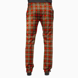 ScotsTee Shop Scottish MakGill Modern Men's Tartan Trousers Plaid Trews - Regular Fit