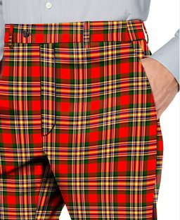 ScotsTee Shop Scottish MakGill Modern Men's Tartan Trousers Plaid Trews - Regular Fit