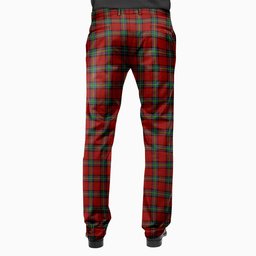 ScotsTee Shop Scottish Mensah Men's Tartan Trousers Plaid Trews - Regular Fit