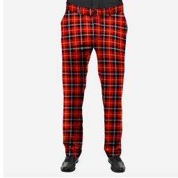 ScotsTee Shop Scottish Marjoribanks SC Men's Tartan Trousers Plaid Trews - Regular Fit