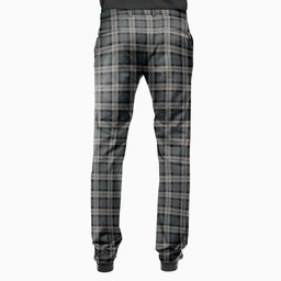 ScotsTee Shop Scottish McCandlish Dress Grey Men's Tartan Trousers Plaid Trews - Regular Fit