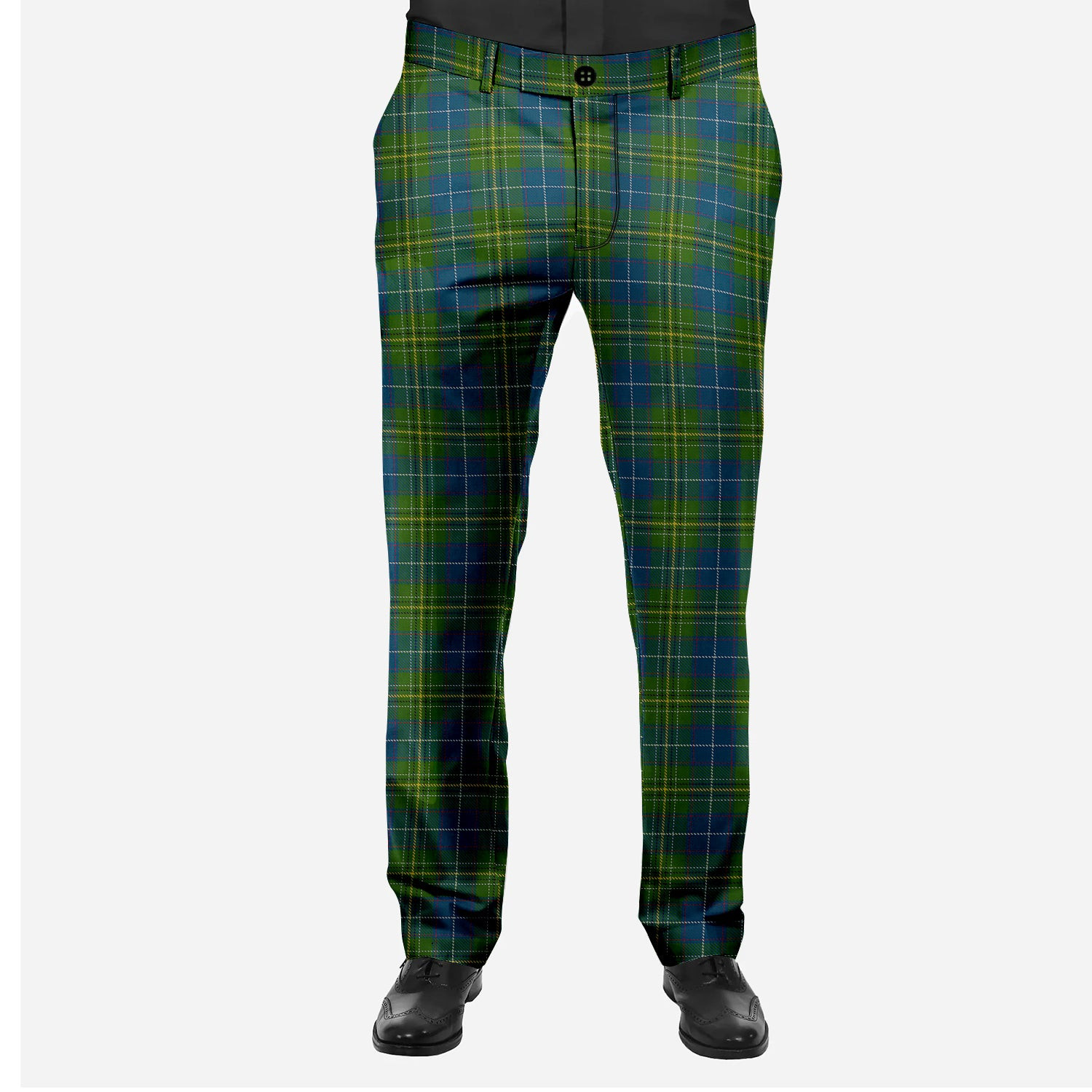 ScotsTee Shop Scottish McAvoy Men's Tartan Trousers Plaid Trews - Regular Fit