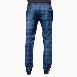 ScotsTee Shop Scottish Mercer Men's Tartan Trousers Plaid Trews - Regular Fit