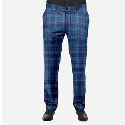 ScotsTee Shop Scottish Mercer Men's Tartan Trousers Plaid Trews - Regular Fit