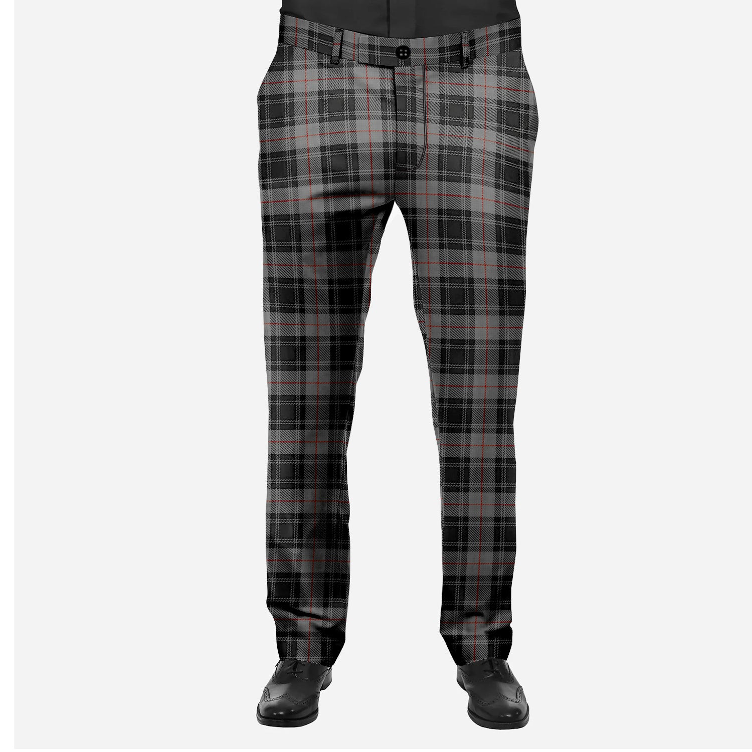ScotsTee Shop Scottish Moffat Modern Men's Tartan Trousers Plaid Trews - Regular Fit