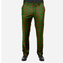 ScotsTee Shop Scottish Menzies Men's Tartan Trousers Plaid Trews - Regular Fit