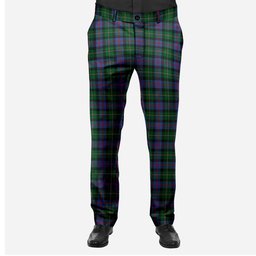 ScotsTee Shop Scottish Malcolm 2 Men's Tartan Trousers Plaid Trews - Regular Fit