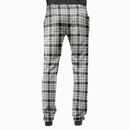 ScotsTee Shop Scottish McFarland Black White Ancient Men's Tartan Trousers Plaid Trews - Regular Fit