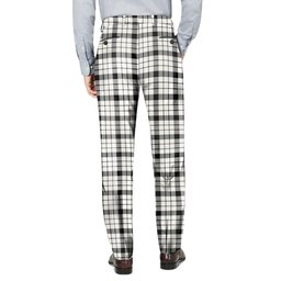 ScotsTee Shop Scottish McFarland Black White Ancient Men's Tartan Trousers Plaid Trews - Regular Fit