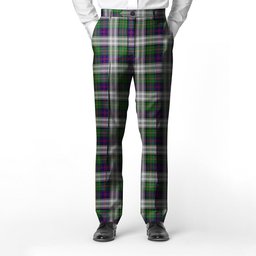 ScotsTee Shop Scottish Malcolm Dress Men's Tartan Trousers Plaid Trews - Regular Fit