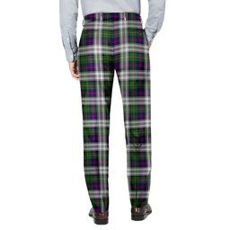 ScotsTee Shop Scottish Malcolm Dress Men's Tartan Trousers Plaid Trews - Regular Fit