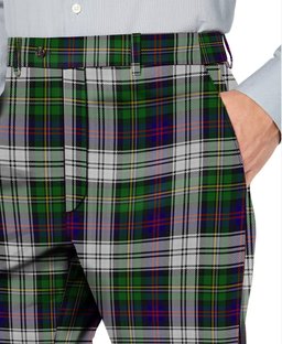 ScotsTee Shop Scottish Malcolm Dress Men's Tartan Trousers Plaid Trews - Regular Fit