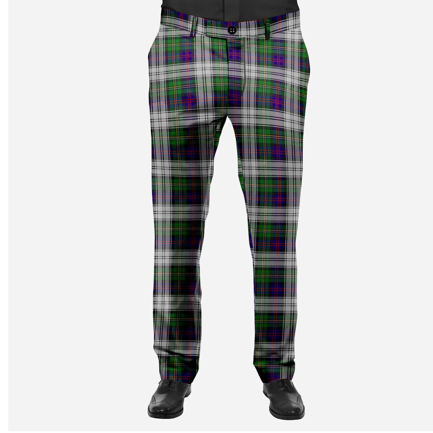 ScotsTee Shop Scottish Malcolm Dress Men's Tartan Trousers Plaid Trews - Regular Fit