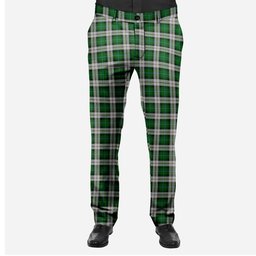 ScotsTee Shop Scottish McCandlish Arisaid Green Men's Tartan Trousers Plaid Trews - Regular Fit