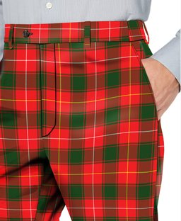 ScotsTee Shop Scottish MacPhee Modern Men's Tartan Trousers Plaid Trews - Regular Fit