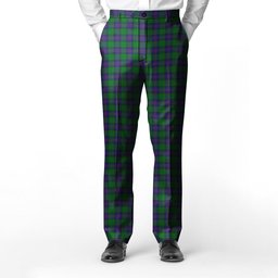 ScotsTee Shop Scottish Shaw Men's Tartan Trousers Plaid Trews - Regular Fit