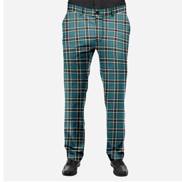 ScotsTee Shop Scottish Thomson Blue Ancient Clan Men's Tartan Trousers Plaid Trews - Regular Fit