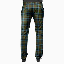 ScotsTee Shop Scottish Thomson Hunting Men's Tartan Trousers Plaid Trews - Regular Fit