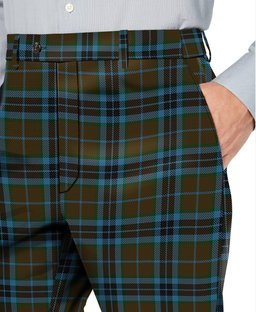 ScotsTee Shop Scottish Thomson Hunting Men's Tartan Trousers Plaid Trews - Regular Fit