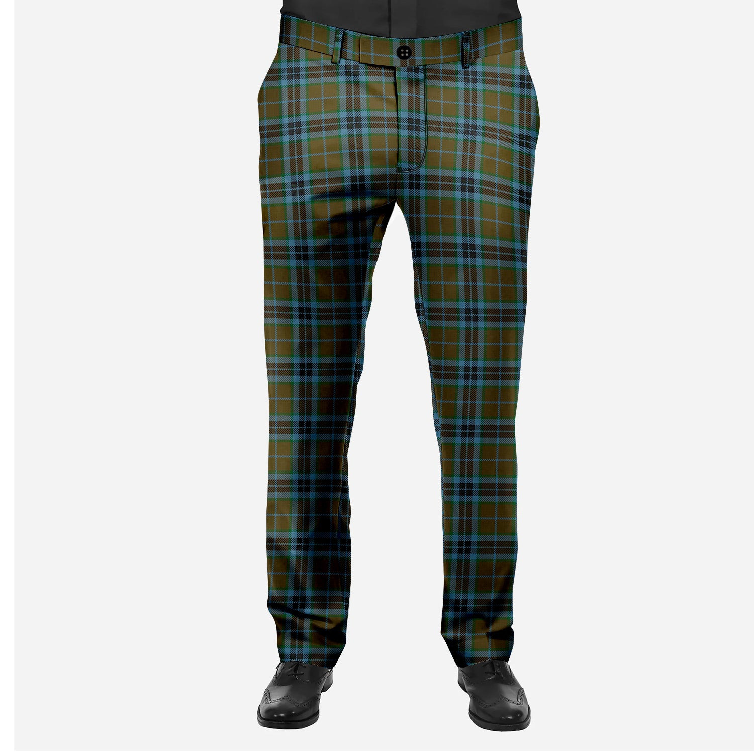 ScotsTee Shop Scottish Thomson Hunting Men's Tartan Trousers Plaid Trews - Regular Fit