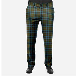 ScotsTee Shop Scottish Thomson Hunting Men's Tartan Trousers Plaid Trews - Regular Fit