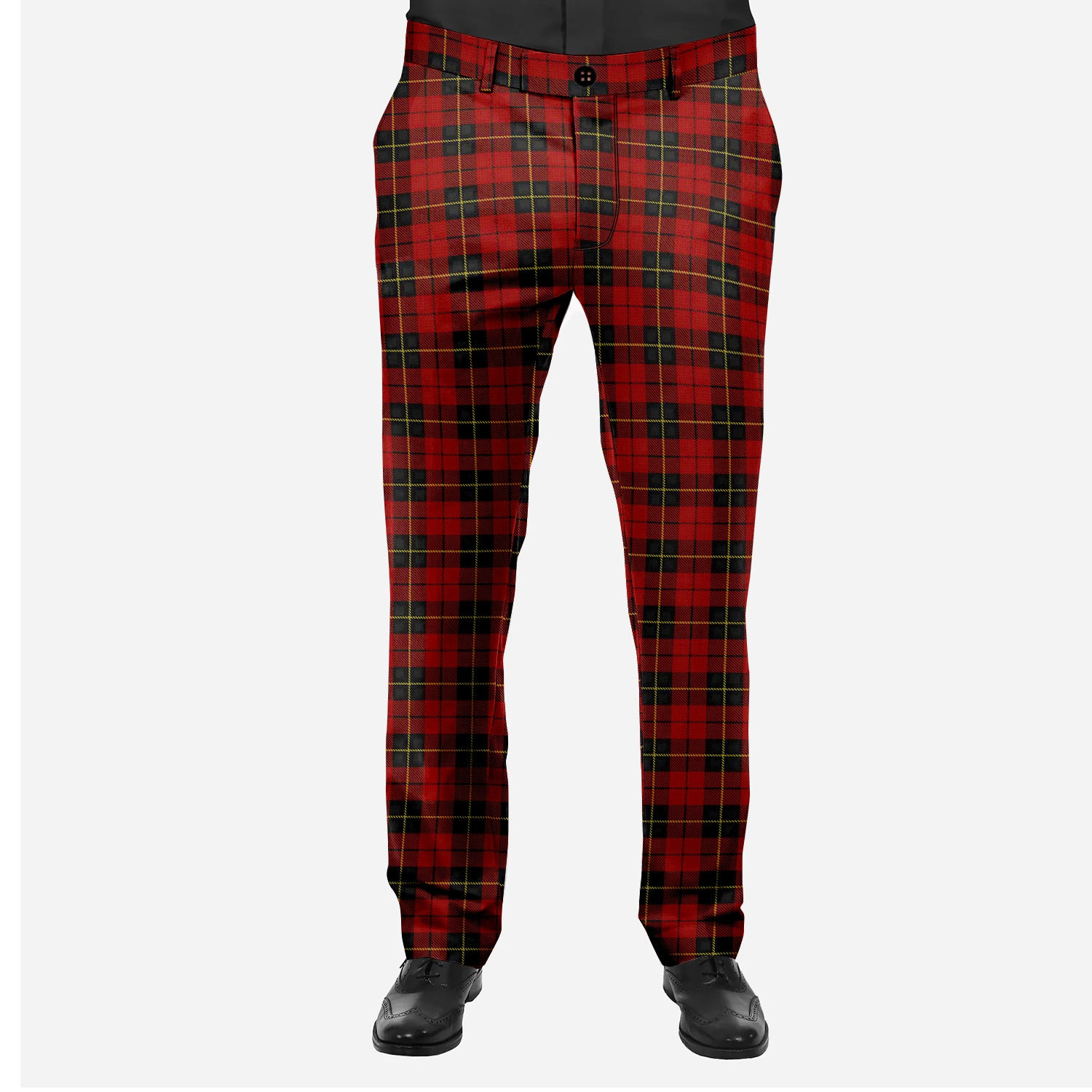 ScotsTee Shop Scottish Wallace Men's Tartan Trousers Plaid Trews - Regular Fit