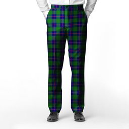 ScotsTee Shop Scottish Shaw Modern Men's Tartan Trousers Plaid Trews - Regular Fit