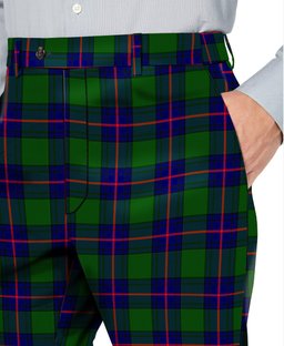 ScotsTee Shop Scottish Shaw Modern Men's Tartan Trousers Plaid Trews - Regular Fit