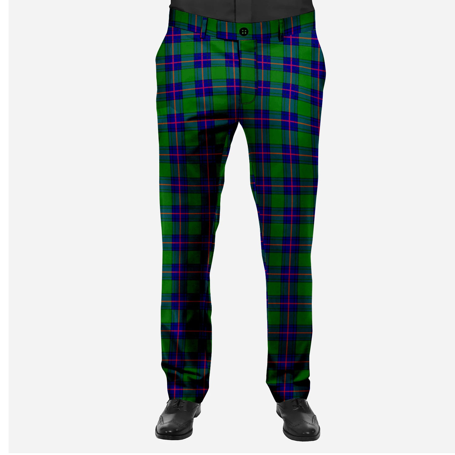 ScotsTee Shop Scottish Shaw Modern Men's Tartan Trousers Plaid Trews - Regular Fit