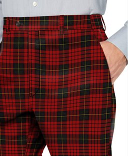 ScotsTee Shop Scottish Mcquain Men's Tartan Trousers Plaid Trews - Regular Fit