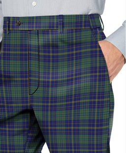 ScotsTee Shop Scottish Platt Men's Tartan Trousers Plaid Trews - Regular Fit