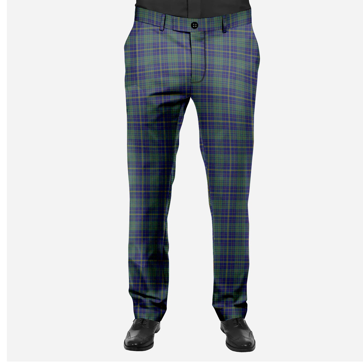 ScotsTee Shop Scottish Platt Men's Tartan Trousers Plaid Trews - Regular Fit