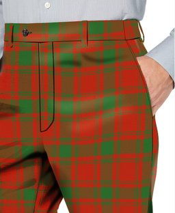 ScotsTee Shop Scottish McQueary Ancient Men's Tartan Trousers Plaid Trews - Regular Fit