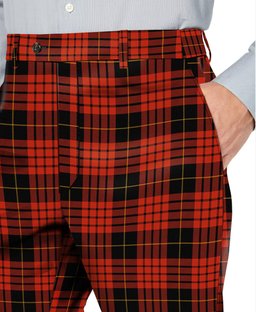 ScotsTee Shop Scottish Quarrie Ancient Men's Tartan Trousers Plaid Trews - Regular Fit