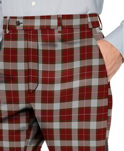 ScotsTee Shop Scottish MacPhee Dress Men's Tartan Trousers Plaid Trews - Regular Fit