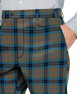 ScotsTee Shop Scottish Thompson Hunting Ancient Men's Tartan Trousers Plaid Trews - Regular Fit