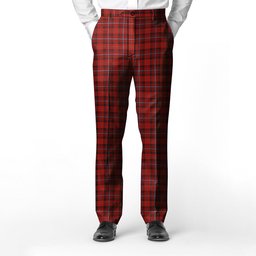 ScotsTee Shop Scottish McCandlish Red Men's Tartan Trousers Plaid Trews - Regular Fit