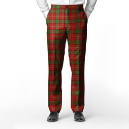 ScotsTee Shop Scottish McInally Men's Tartan Trousers Plaid Trews - Regular Fit